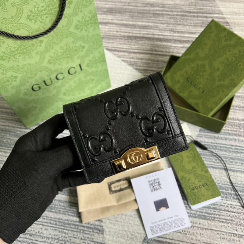 Best UK Gucci Site Replica 676150 GG card case wallet